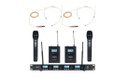 Pack de 2 micros casque, 2 micros sans fil Sirus Quad R/2H/2B/ 2 Headmike D Set