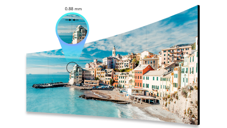 Ecran pour mur d'image HIK Vision  55 pouces bord fin de 3.5mm  - luminosité de 500 cd/M2 reference DS-D2055LU-y (copie)