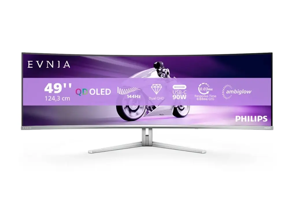 écran Philips Evnia 8000 49 pouces, incurvé, 