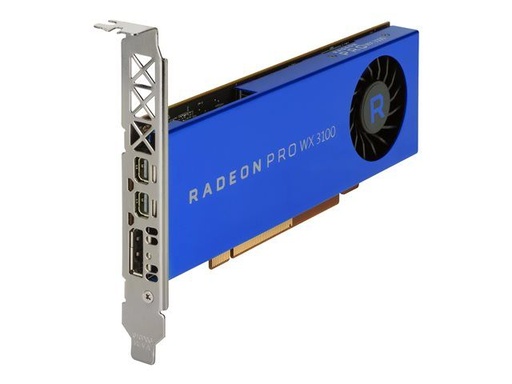 [2TF08AT] Toner AMD Radeon Pro WX 3100 - Carte graphique - Radeon Pro WX 3100 - 4 Go GDDR5 profil bas - 2 x Mini DisplayPort, Disp